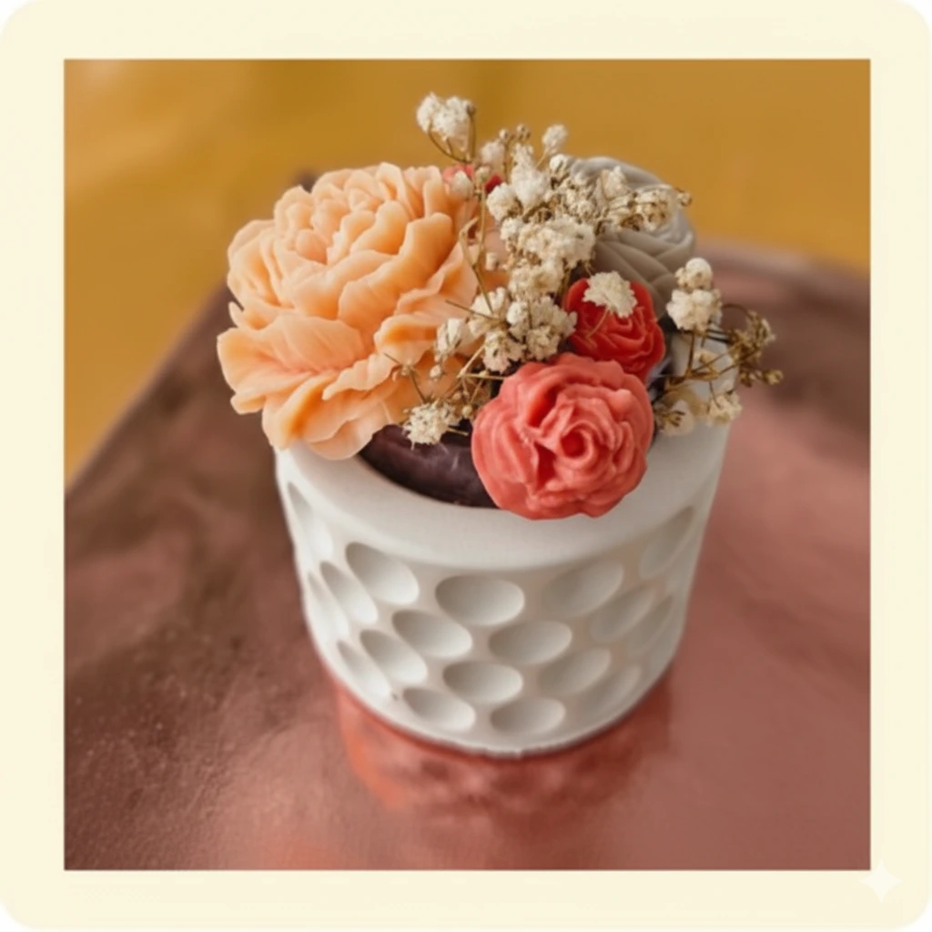 Próspera – Mini Bouquette en Concreto