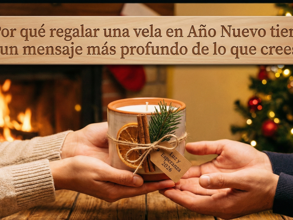 Regalos de Año Nuevo con alma: Por qué una vela es el mensaje perfecto para 2026
