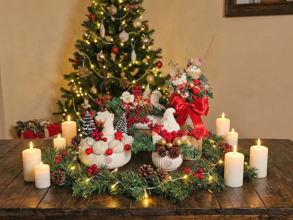 5 formas de usar velas para transformar tu sala antes de la cena navideña