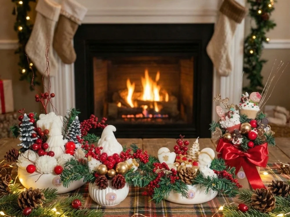 Decoración navideña con velas: Crea un ambiente cálido y elegante este 2025